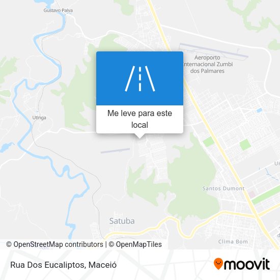 Rua Dos Eucaliptos mapa