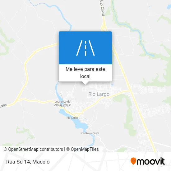 Rua Sd 14 mapa