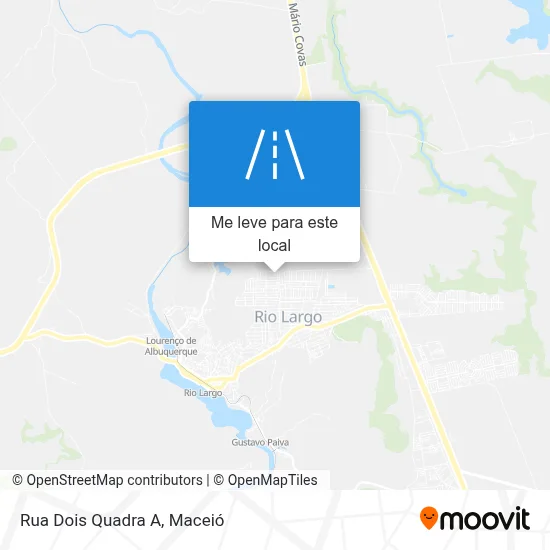 Rua Dois Quadra A mapa