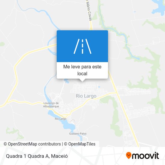 Quadra 1 Quadra A mapa