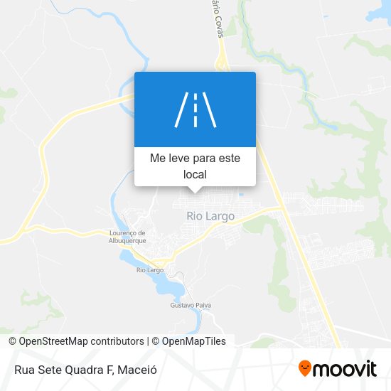 Rua Sete Quadra F mapa