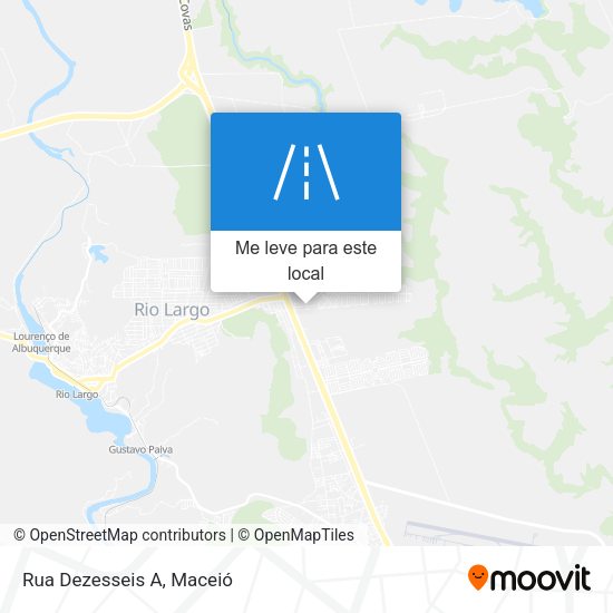 Rua Dezesseis A mapa