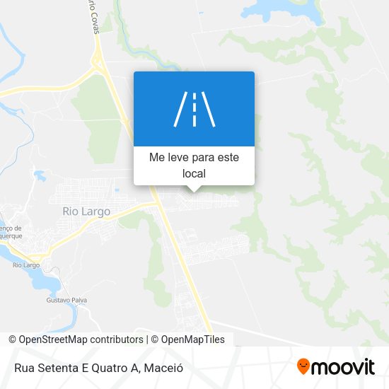 Rua Setenta E Quatro A mapa
