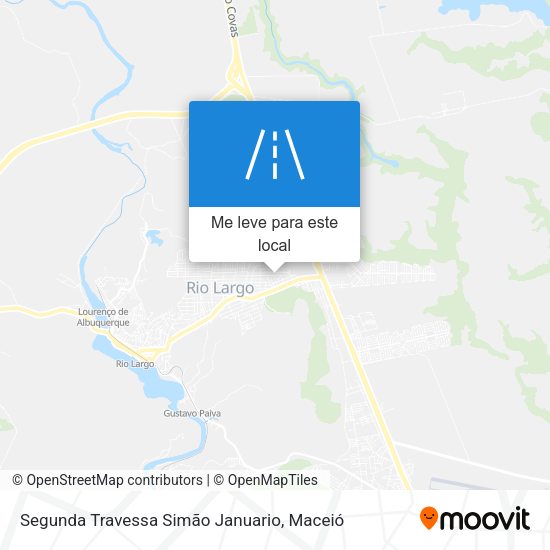 Segunda Travessa Simão Januario mapa