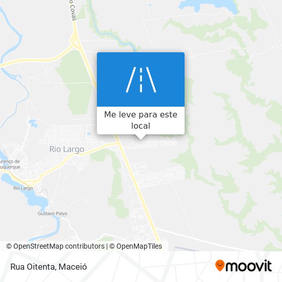 Rua Oitenta mapa