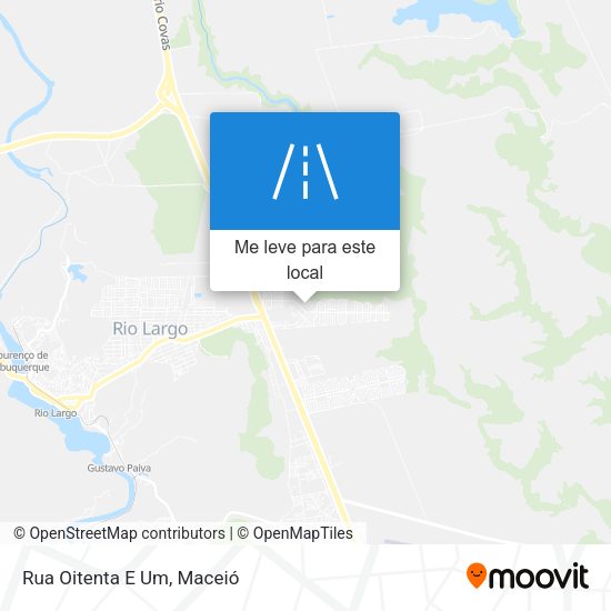 Rua Oitenta E Um mapa