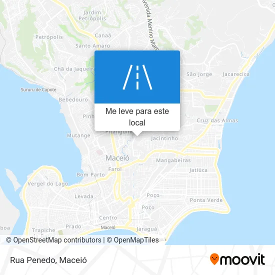 Rua Penedo mapa
