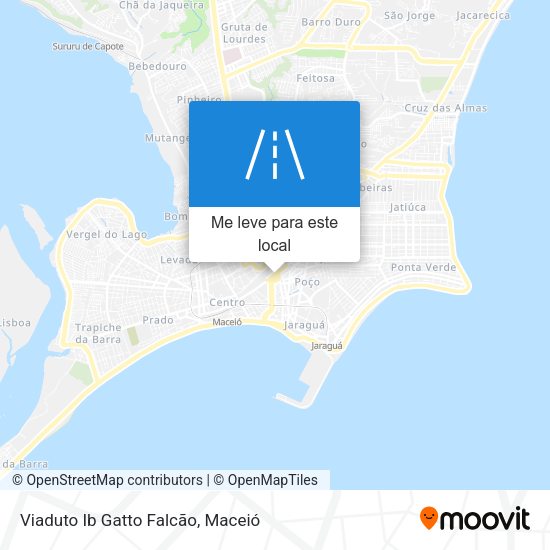 Viaduto Ib Gatto Falcão mapa