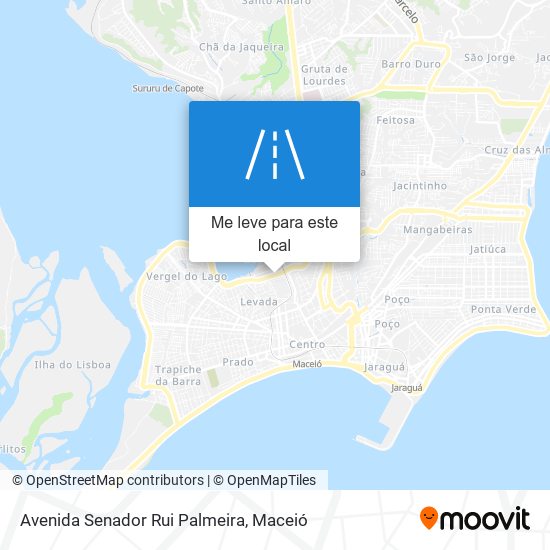 Avenida Senador Rui Palmeira mapa