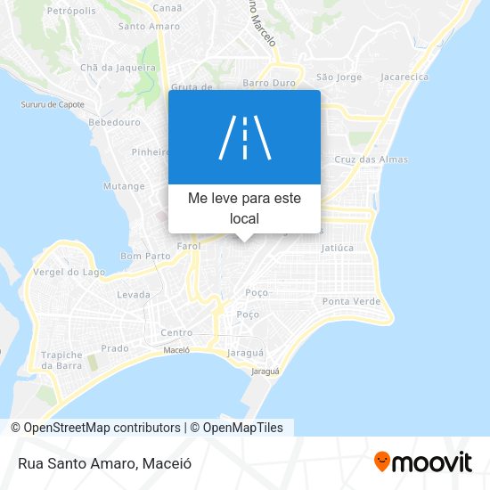 Rua Santo Amaro mapa