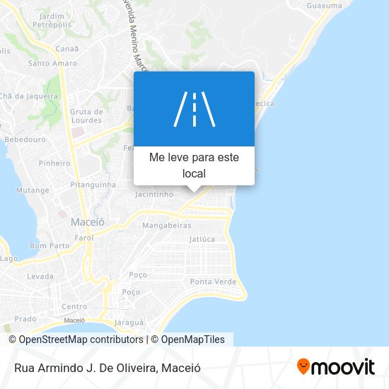 Rua Armindo J. De Oliveira mapa
