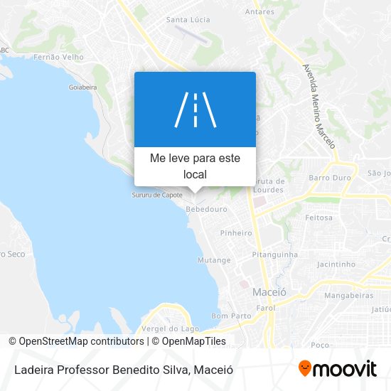 Ladeira Professor Benedito Silva mapa