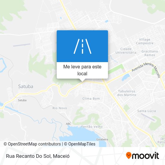 Rua Recanto Do Sol mapa
