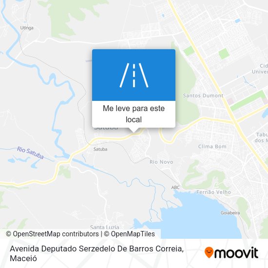 Avenida Deputado Serzedelo De Barros Correia mapa