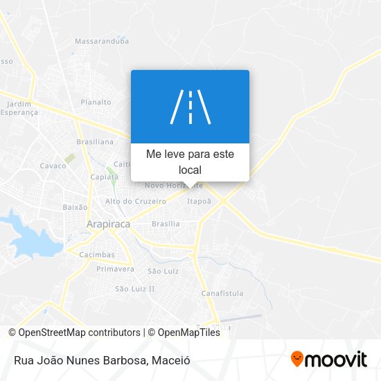 Rua João Nunes Barbosa mapa