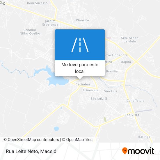 Rua Leite Neto mapa