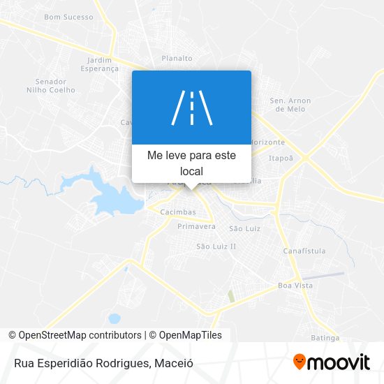 Rua Esperidião Rodrigues mapa