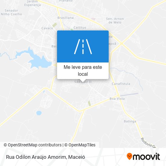 Rua Odilon Araújo Amorim mapa