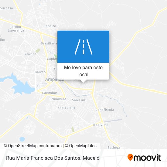 Rua Maria Francisca Dos Santos mapa