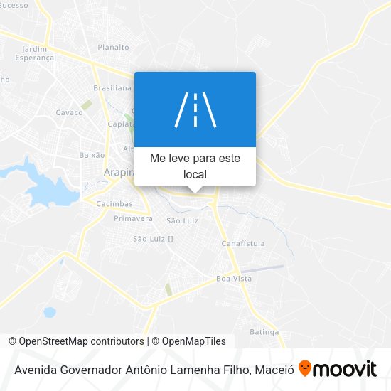 Avenida Governador Antônio Lamenha Filho mapa