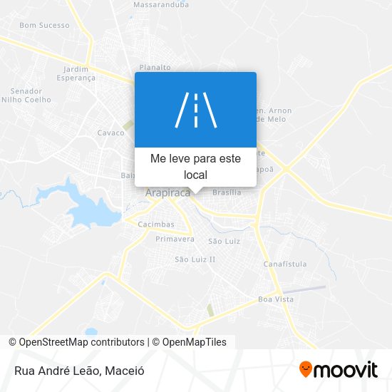 Rua André Leão mapa