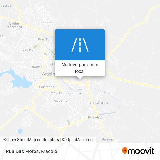 Rua Das Flores mapa