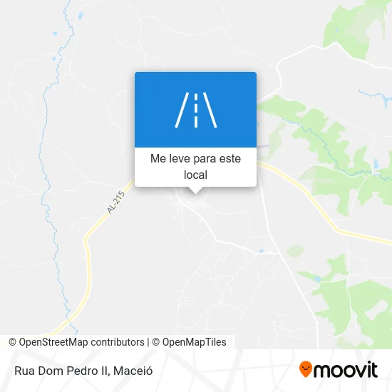 Rua Dom Pedro II mapa