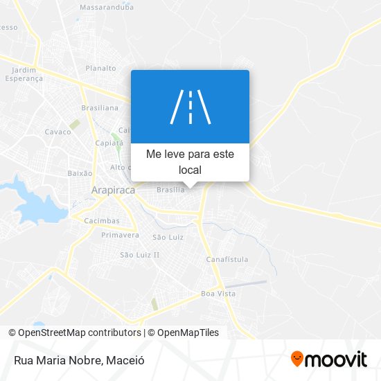 Rua Maria Nobre mapa