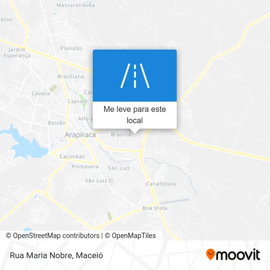 Rua Maria Nobre mapa