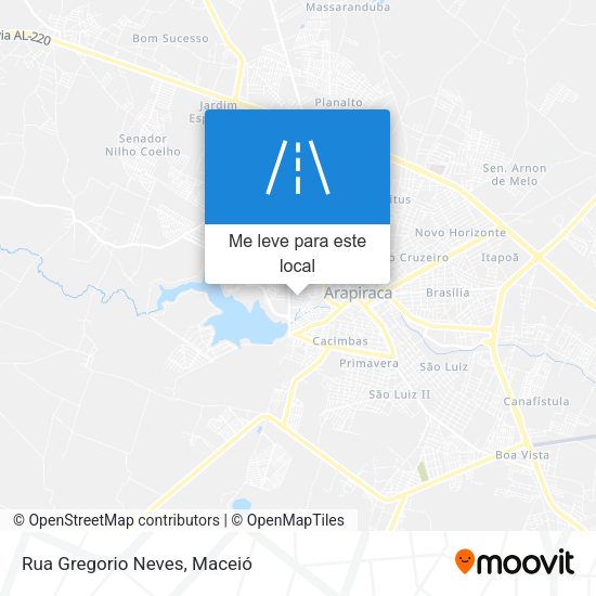 Rua Gregorio Neves mapa