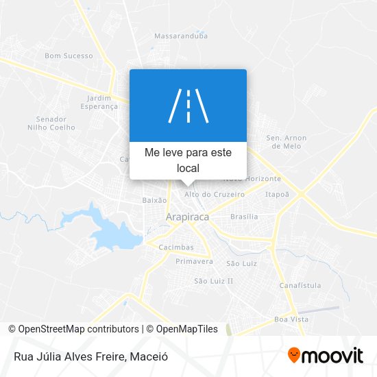 Rua Júlia Alves Freire mapa