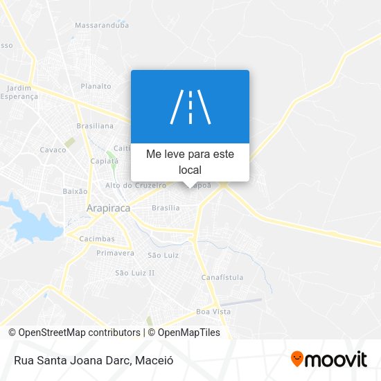 Rua Santa Joana Darc mapa
