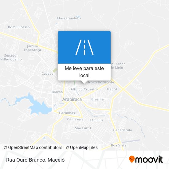 Rua Ouro Branco mapa