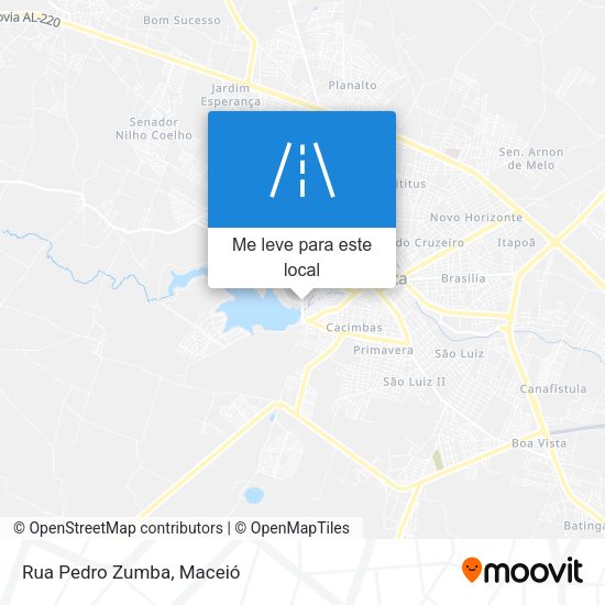 Rua Pedro Zumba mapa