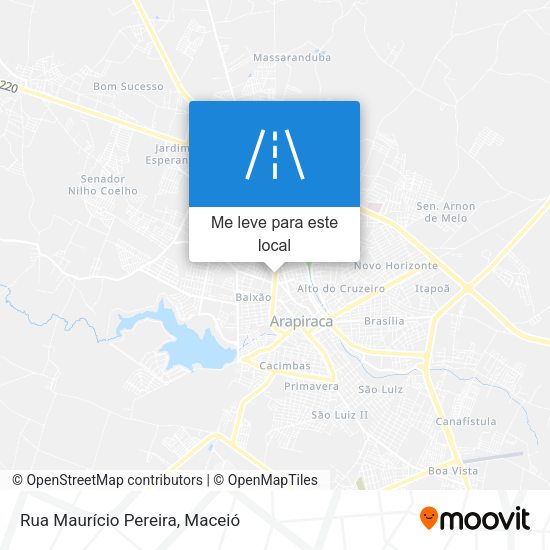 Rua Maurício Pereira mapa