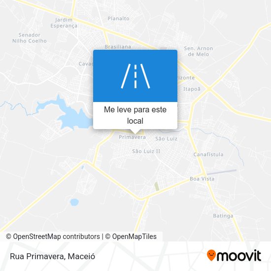 Rua Primavera mapa