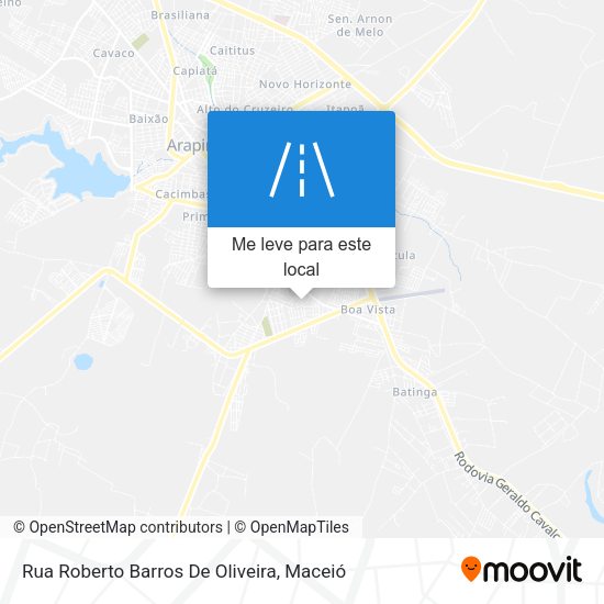 Rua Roberto Barros De Oliveira mapa