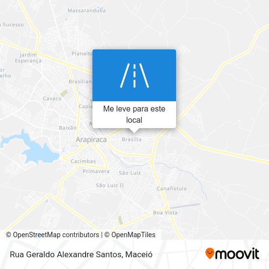Rua Geraldo Alexandre Santos mapa