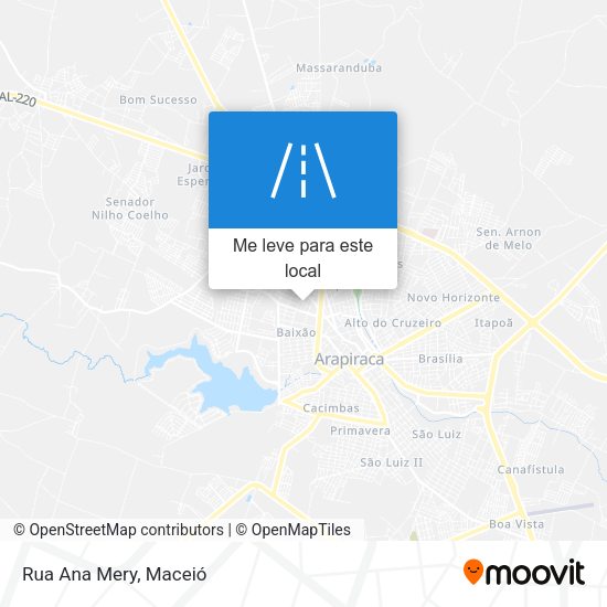 Rua Ana Mery mapa