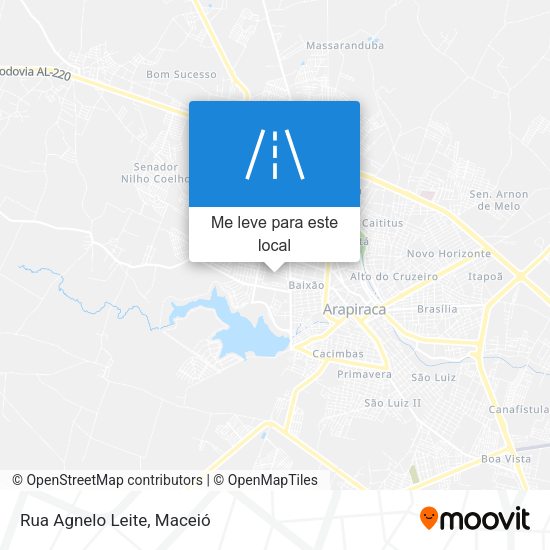 Rua Agnelo Leite mapa
