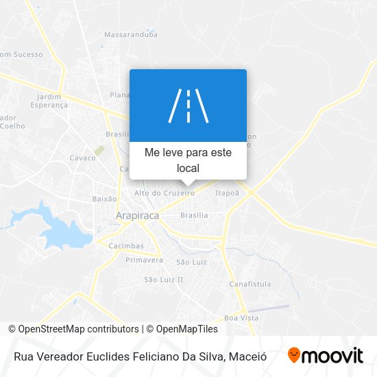 Rua Vereador Euclides Feliciano Da Silva mapa