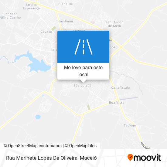 Rua Marinete Lopes De Oliveira mapa