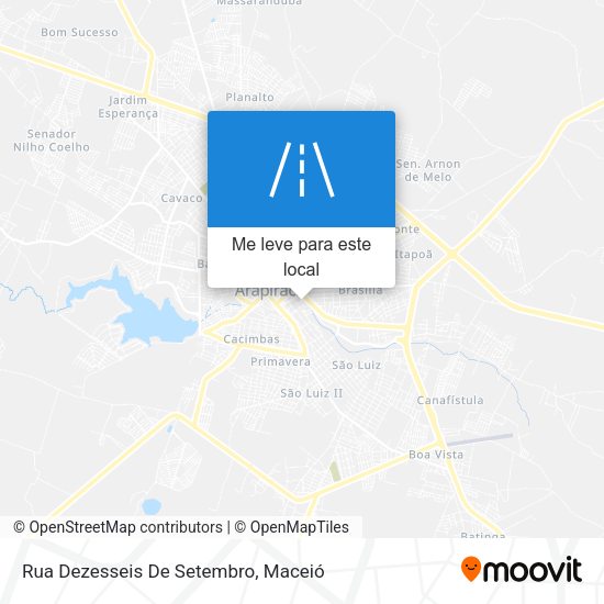 Rua Dezesseis De Setembro mapa