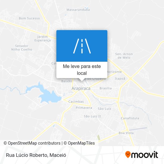 Rua Lúcio Roberto mapa