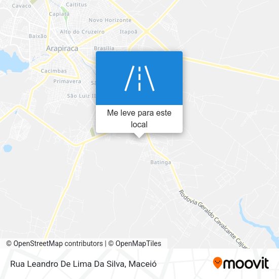 Rua Leandro De Lima Da Silva mapa