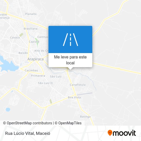 Rua Lúcio Vital mapa
