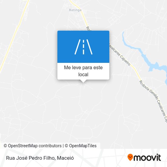 Rua José Pedro Filho mapa
