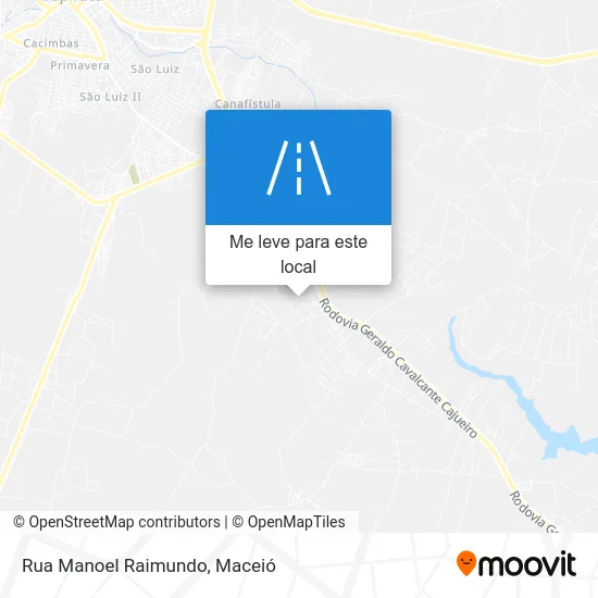 Rua Manoel Raimundo mapa