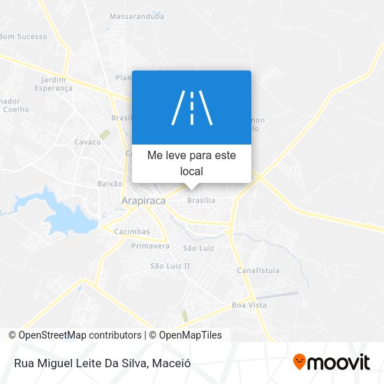 Rua Miguel Leite Da Silva mapa
