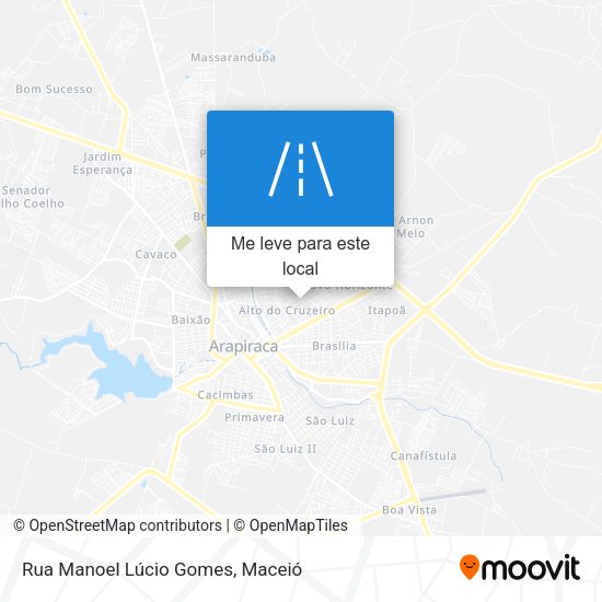 Rua Manoel Lúcio Gomes mapa
